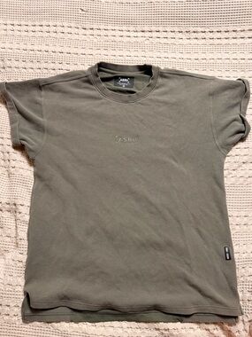 ASRV T Shirt Mens M olive Green Short Sleeve Crew Neck DSG 0220  Athletic Tee